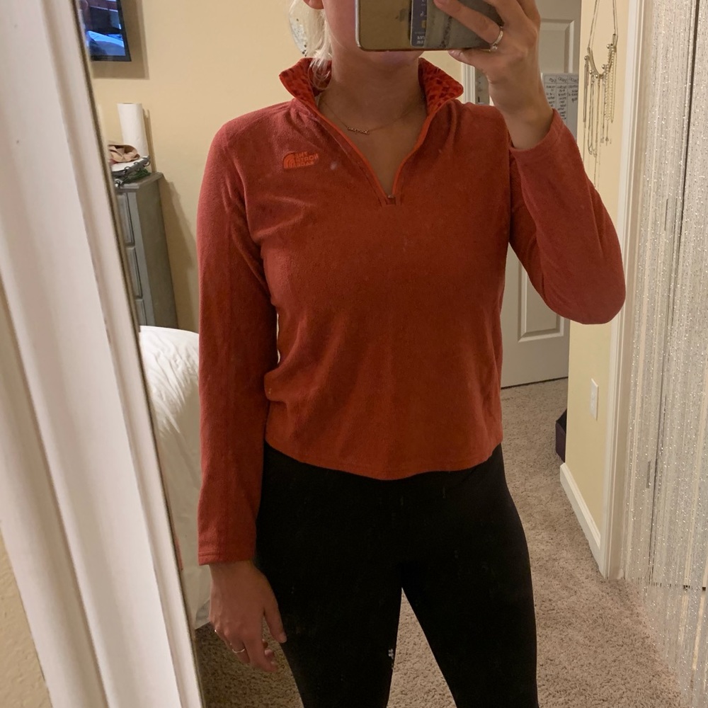 Pink Sporty North Face Quarter Zip!